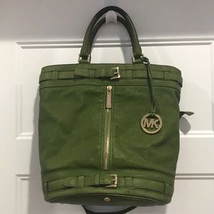 Michael Kors Green Bucket Style Bag